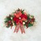 Red Poinsettia Swag with Ring - Handcrafted Christmas Decorations - Holiday Tree